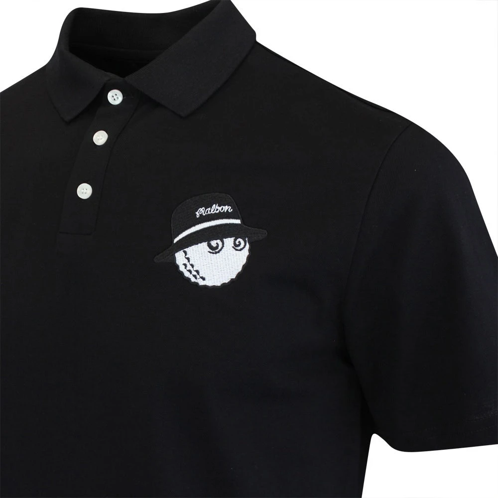 Malbon Golf Shirt - Cooper Polo - Black SU23 - Image 4