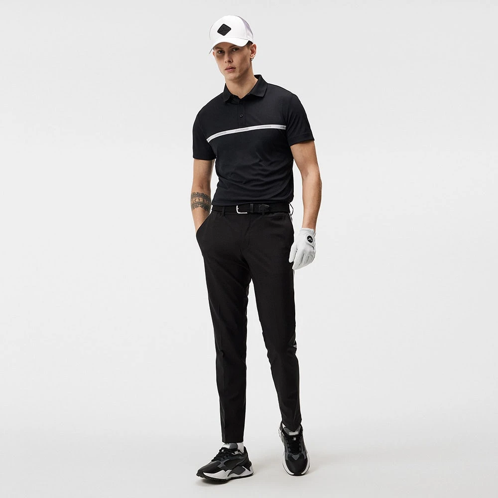 J.Lindeberg Golf Trousers - Stuart Stripe Pant Slim - Black AW23 - Image 9