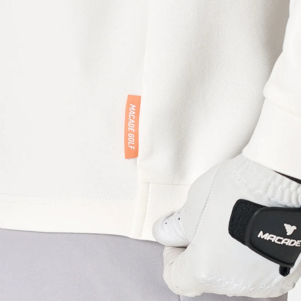 Macade Golf Pullover - Range Tour Hoodie - White SS23 - Image 9