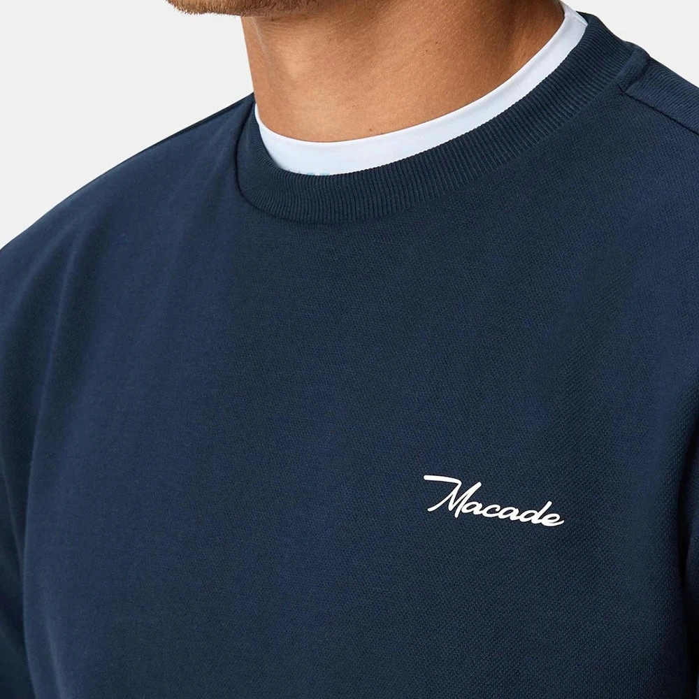 Macade Golf Pullover - Range Crew Neck - Navy SS23 - Image 8