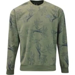 Adidas Golf Pullover - Oasis Crew - Olive Strata AW23