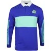 Adidas Golf Shirt - Adicross Long Sleeve Polo - Lucid Blue SS23