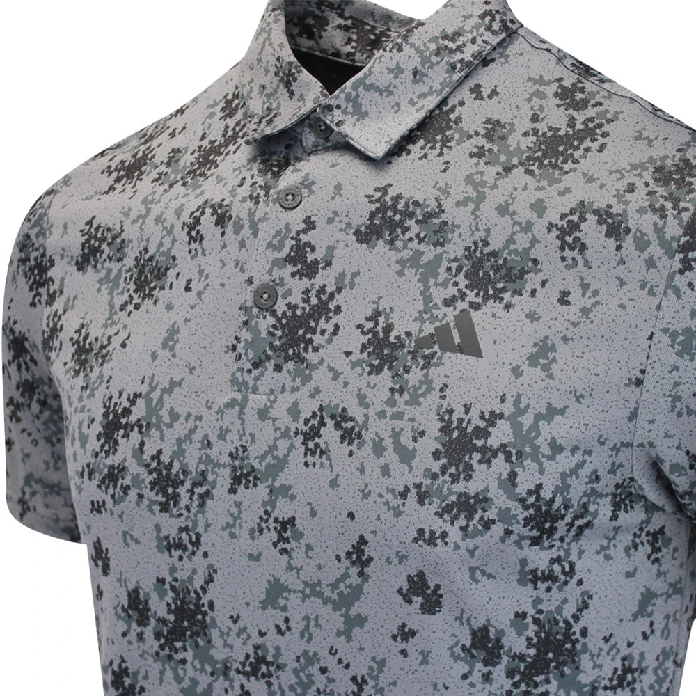 Adidas Golf Shirt - Jacquard Burst Polo - Black AW23 - Image 4