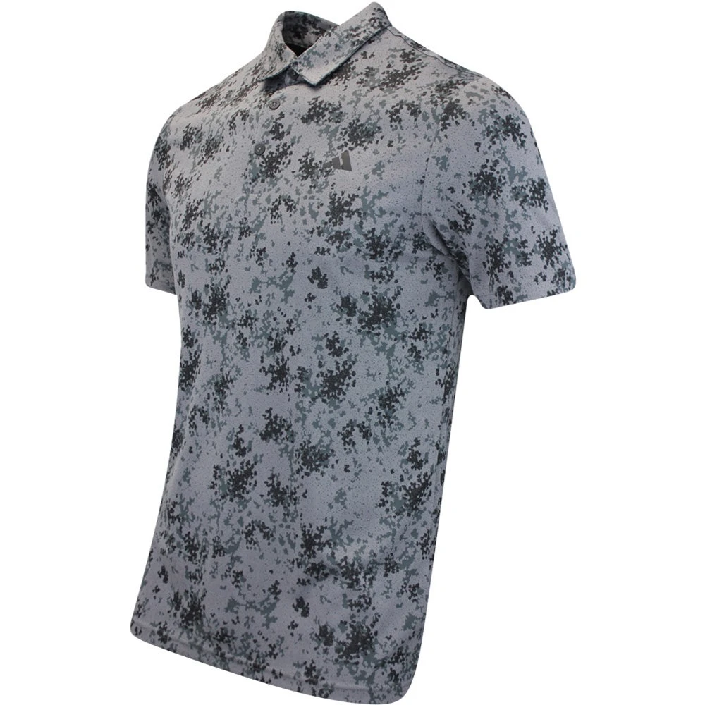 Adidas Golf Shirt - Jacquard Burst Polo - Black AW23 - Image 2