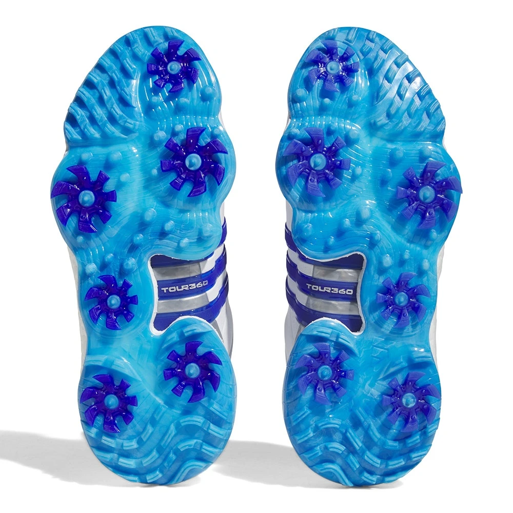 Adidas Golf Shoes - Tour360 '22 - White - Lucid Blue 2023 - Image 6