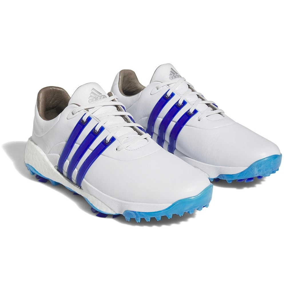 Adidas Golf Shoes - Tour360 '22 - White - Lucid Blue 2023 - Image 2