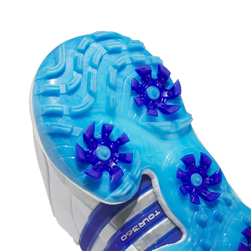 Adidas Golf Shoes - Tour360 '22 - White - Lucid Blue 2023 - Image 8