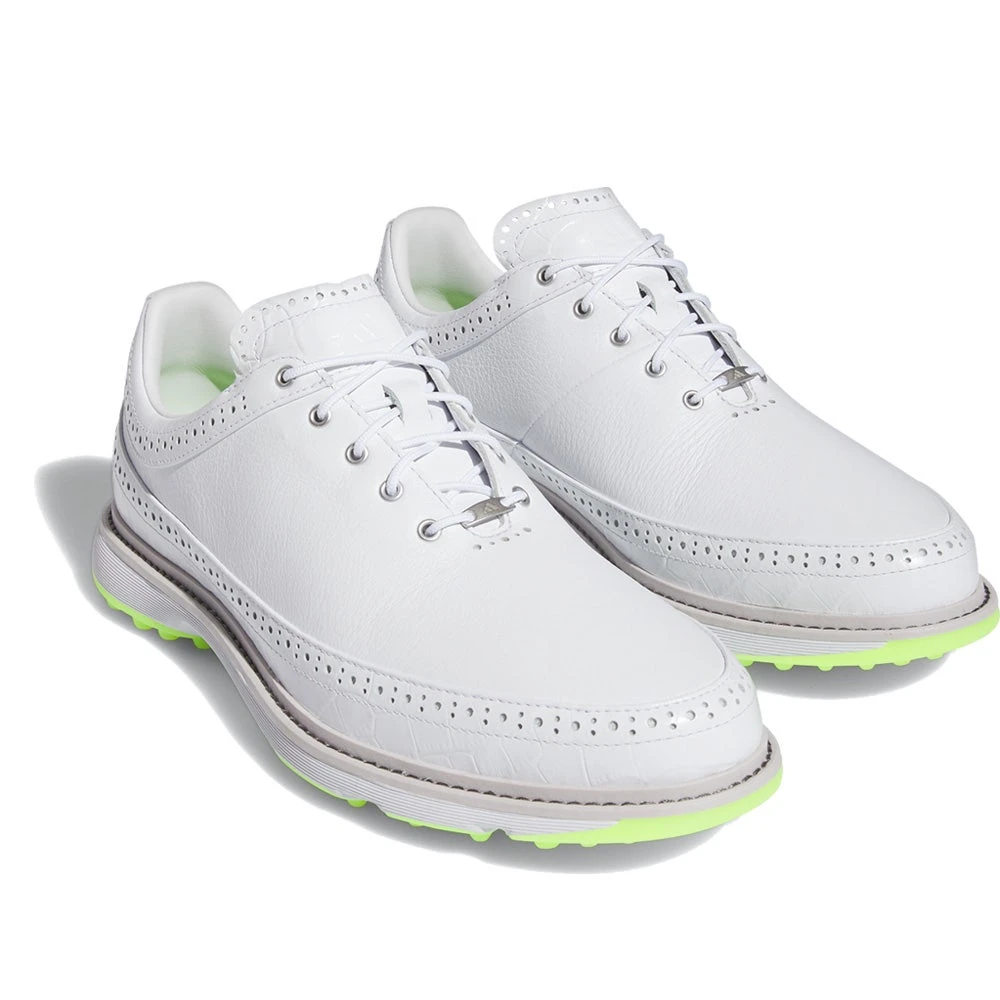Adidas Golf Shoes - MC80 - White - Lucid Lemon AW23 - Image 6