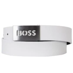 BOSS Golf Belt - Icon Logo Cutout Sz35 - White SP23