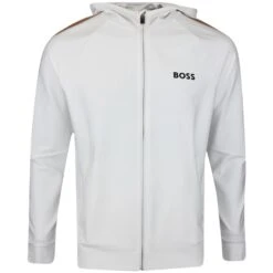 BOSS Golf Hoodie - Sicon MB 1 FZ - Training White SP23