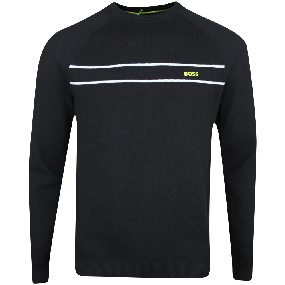 BOSS Golf Jumper - Righam Crew - Black SP23