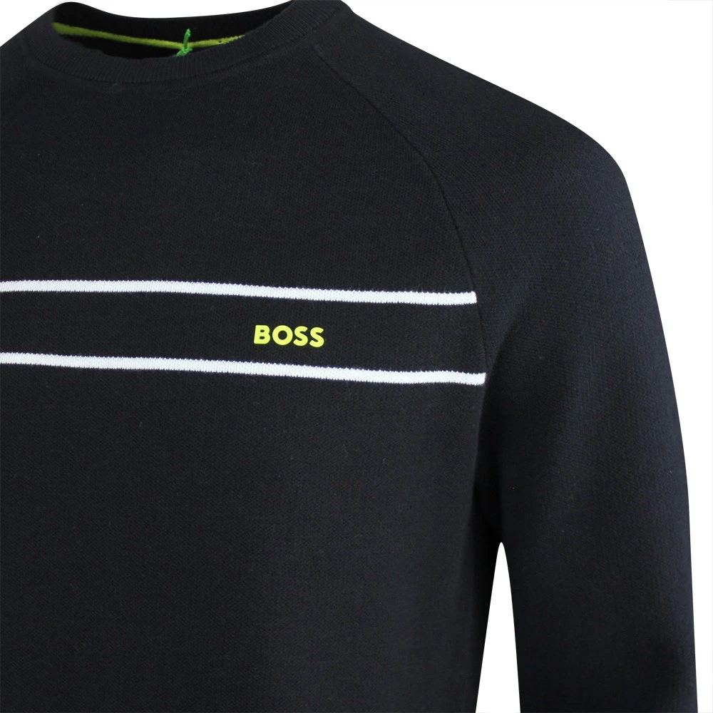 BOSS Golf Jumper - Righam Crew - Black SP23 - Image 4