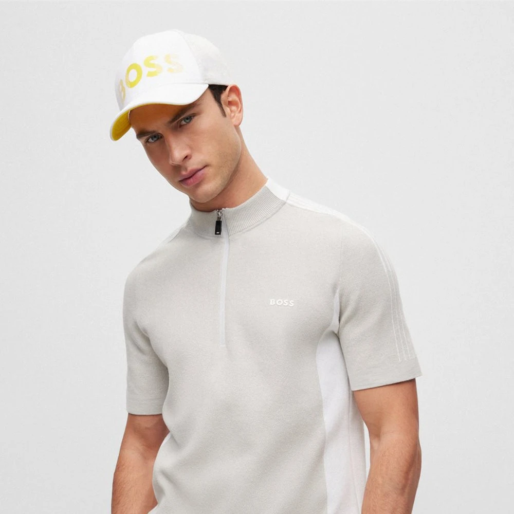 BOSS Golf Cap - Metastripe Logo - Training White FA23 - Image 4