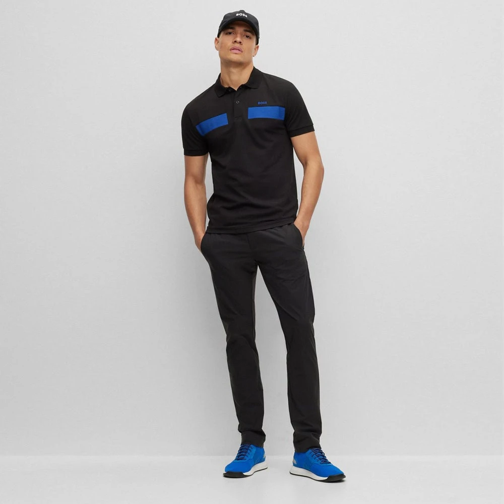 BOSS Golf Shirt - Paule 2 Slim - Black FA23 - Image 7