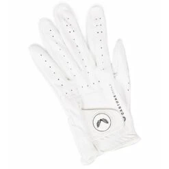 Castore Golf Glove - Leather Perforated - White SS23