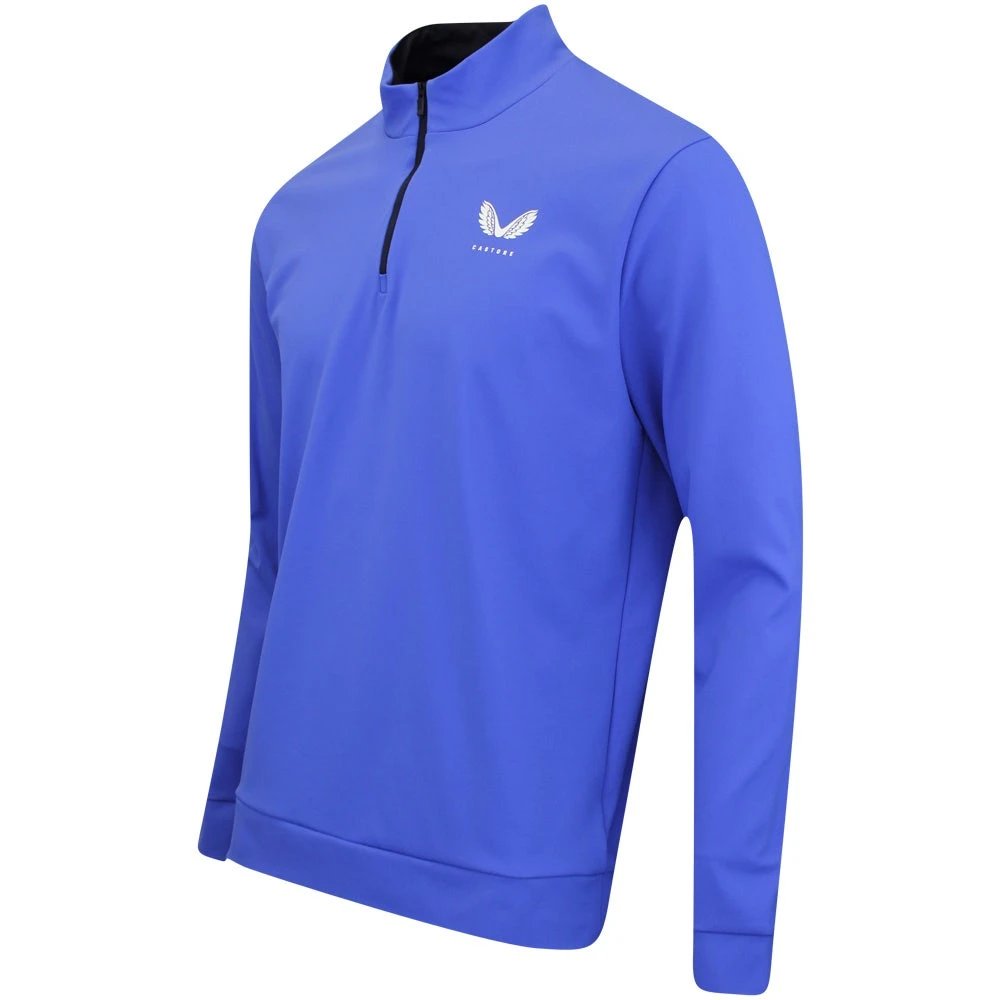 Castore Golf Pullover - Performance QZ - Royal Blue SS23 - Image 2