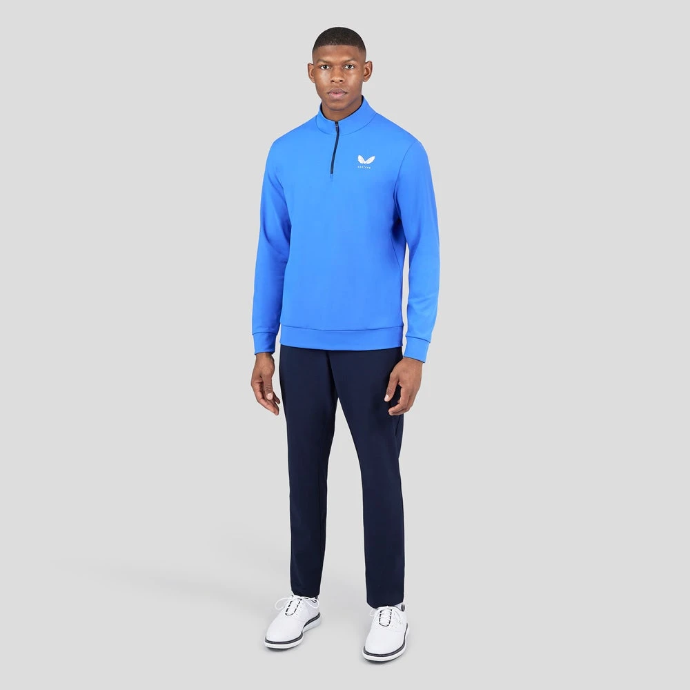 Castore Golf Pullover - Performance QZ - Royal Blue SS23 - Image 7
