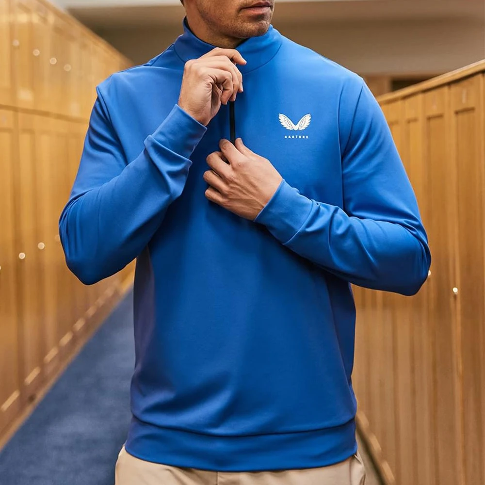 Castore Golf Pullover - Performance QZ - Royal Blue SS23 - Image 10