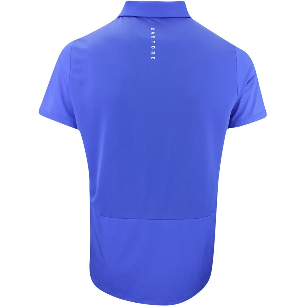 Castore Golf Shirt - Breathable Mesh Polo - Royal Blue SS23 - Image 3