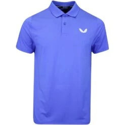 Castore Golf Shirt - Breathable Mesh Polo - Royal Blue SS23