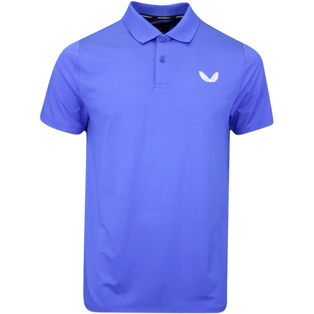 Castore Golf Shirt - Breathable Mesh Polo - Royal Blue SS23