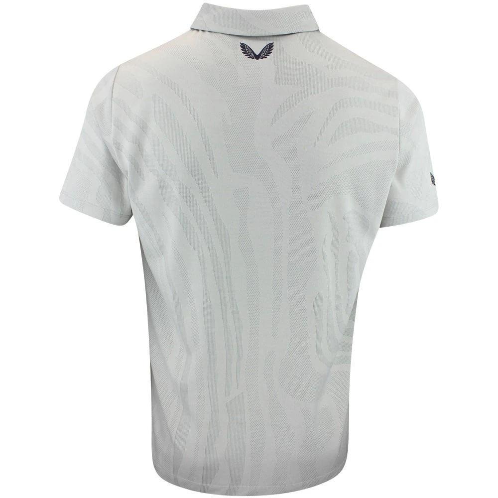 Castore Golf Shirt - Engineered Knit Polo - Mist Grey SS23 - Image 3