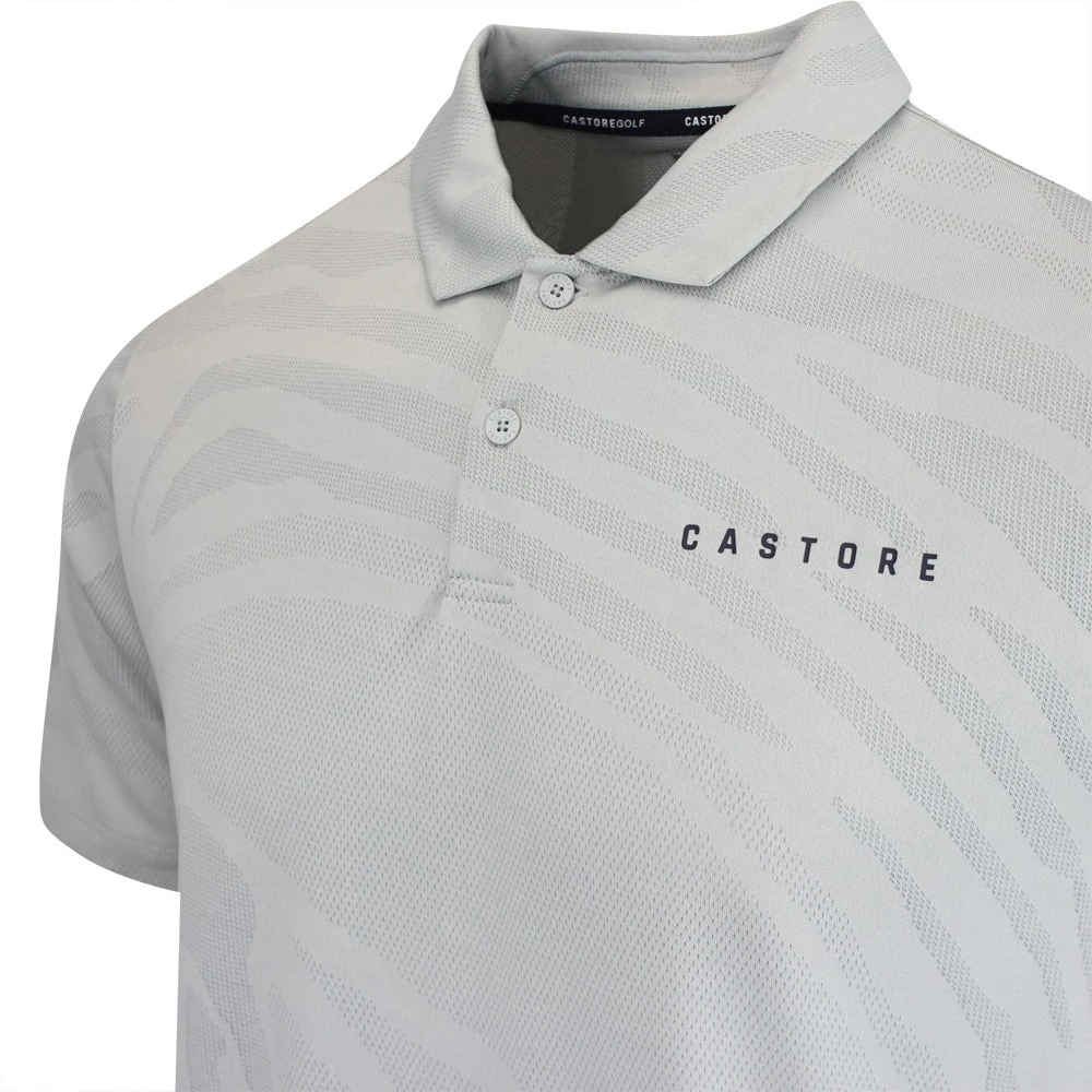 Castore Golf Shirt - Engineered Knit Polo - Mist Grey SS23 - Image 4