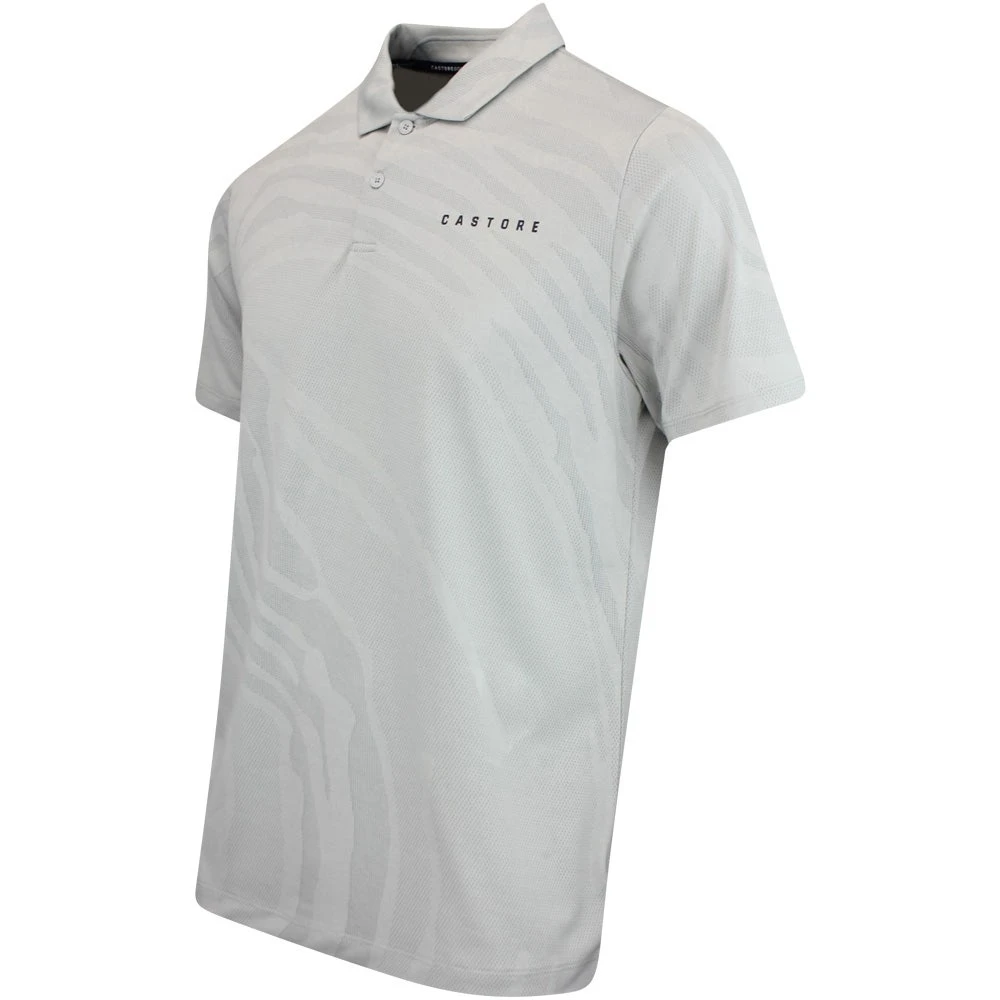 Castore Golf Shirt - Engineered Knit Polo - Mist Grey SS23 - Image 2