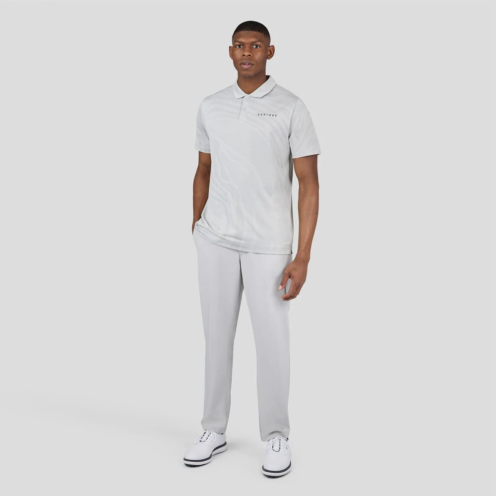 Castore Golf Shirt - Engineered Knit Polo - Mist Grey SS23 - Image 8