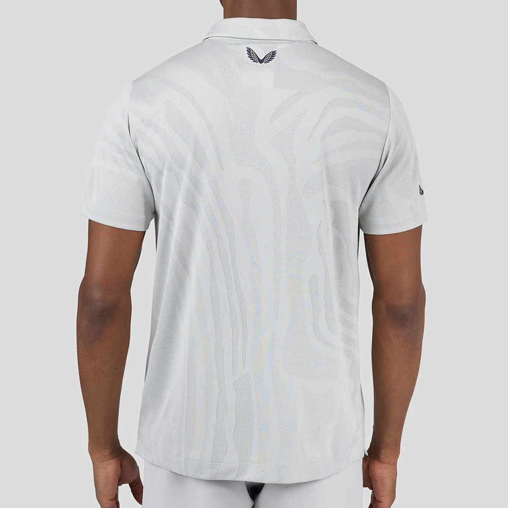 Castore Golf Shirt - Engineered Knit Polo - Mist Grey SS23 - Image 7