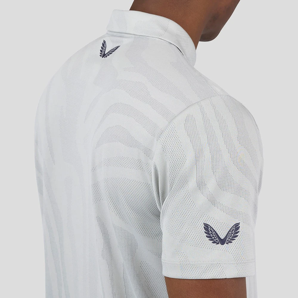 Castore Golf Shirt - Engineered Knit Polo - Mist Grey SS23 - Image 9