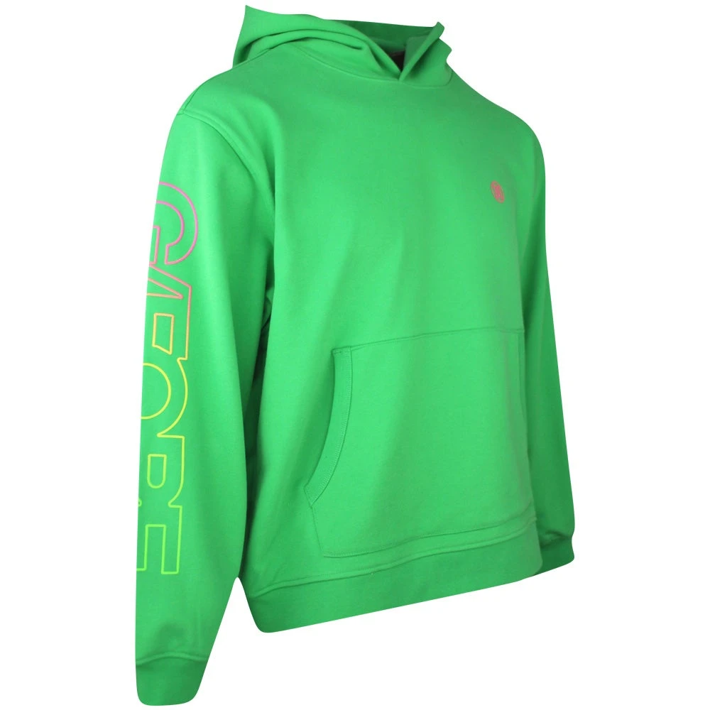 G/FORE Golf Hoodie - No1 Cares - Acid Lime SP23 - Image 2
