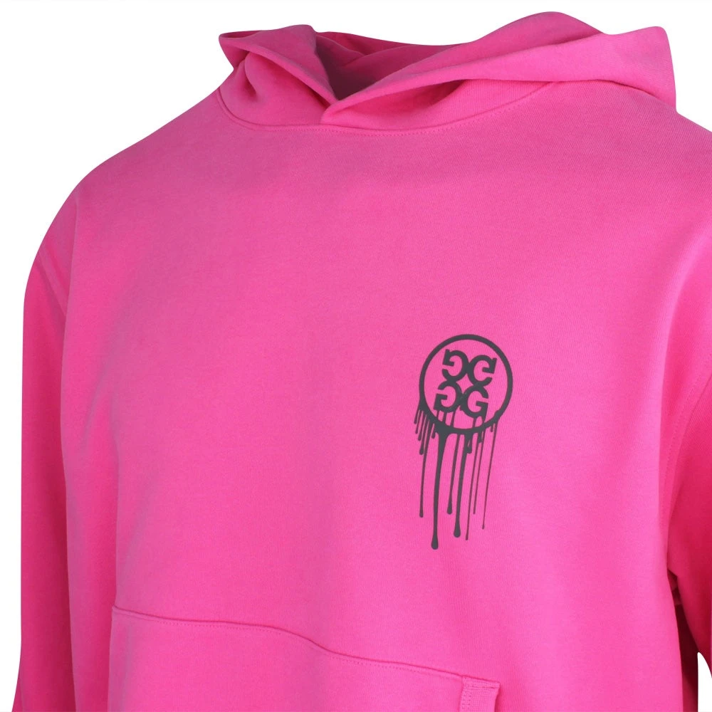 G/FORE Golf Hoodie - Reverse Birdies - Azalea SP23 - Image 4