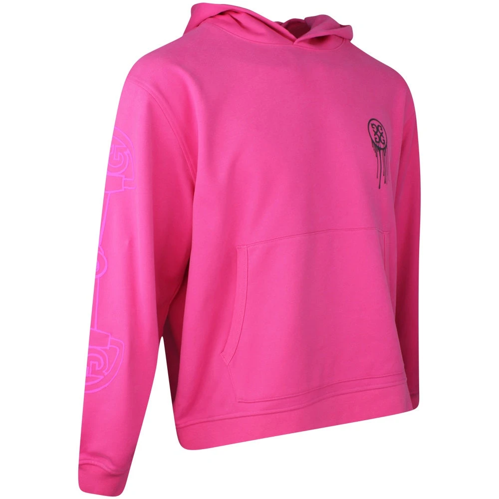 G/FORE Golf Hoodie - Reverse Birdies - Azalea SP23 - Image 2