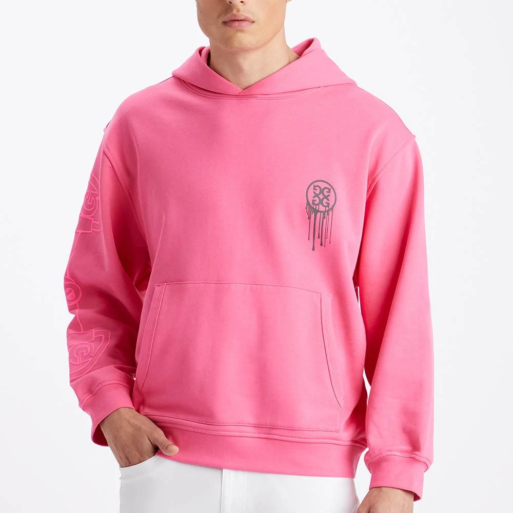 G/FORE Golf Hoodie - Reverse Birdies - Azalea SP23 - Image 5