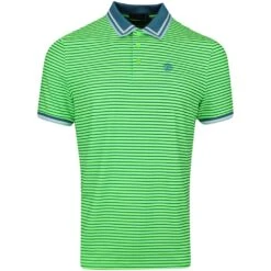 G/FORE Golf Shirt - 3D Skull & Tee's 3D Tech Jersey - Gecko AW23