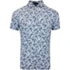 G/FORE Golf Shirt - Mapped Icon Camo Tech Jersey - Fjord AW23