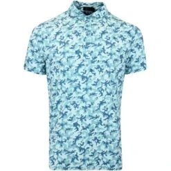 G/FORE Golf Shirt - Mapped Icon Camo Tech Jersey - Monsoon AW23