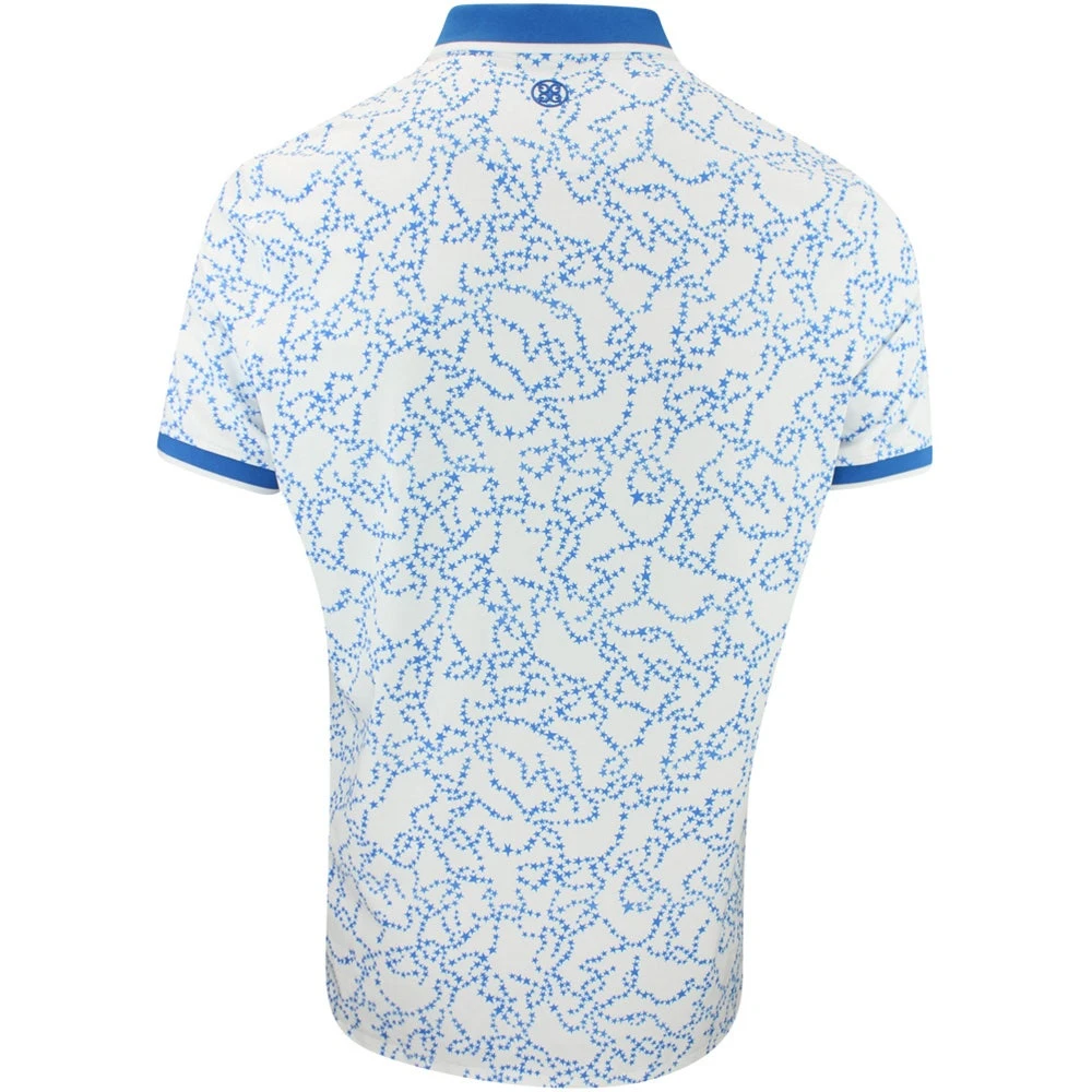 G/FORE Golf Shirt - Star Dust Tech Jersey - Racer Blue AW23 - Image 3