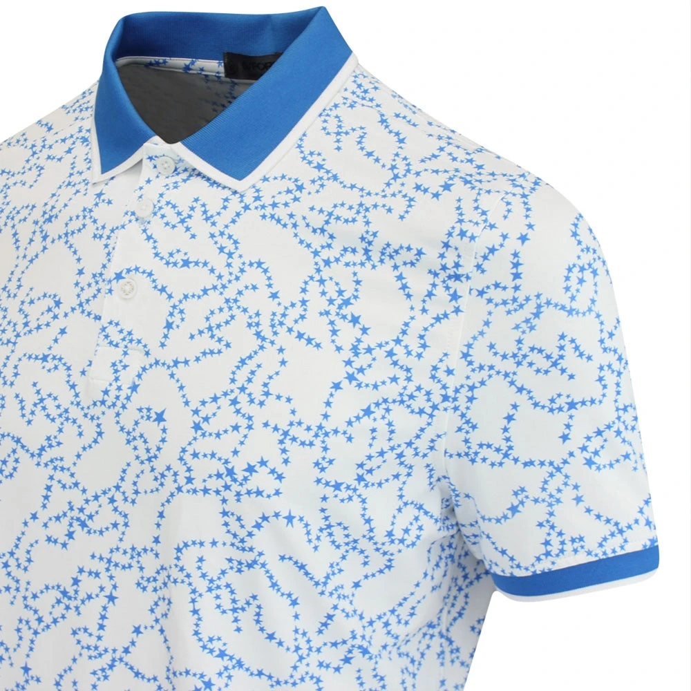 G/FORE Golf Shirt - Star Dust Tech Jersey - Racer Blue AW23 - Image 4