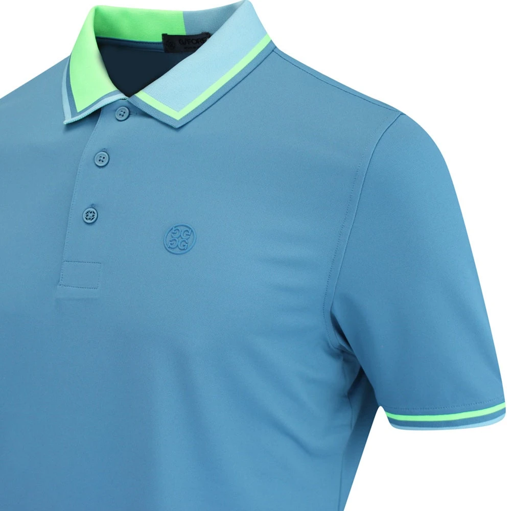 G/FORE Golf Shirt - Two Tone Tech Pique - Monsoon AW23 - Image 4