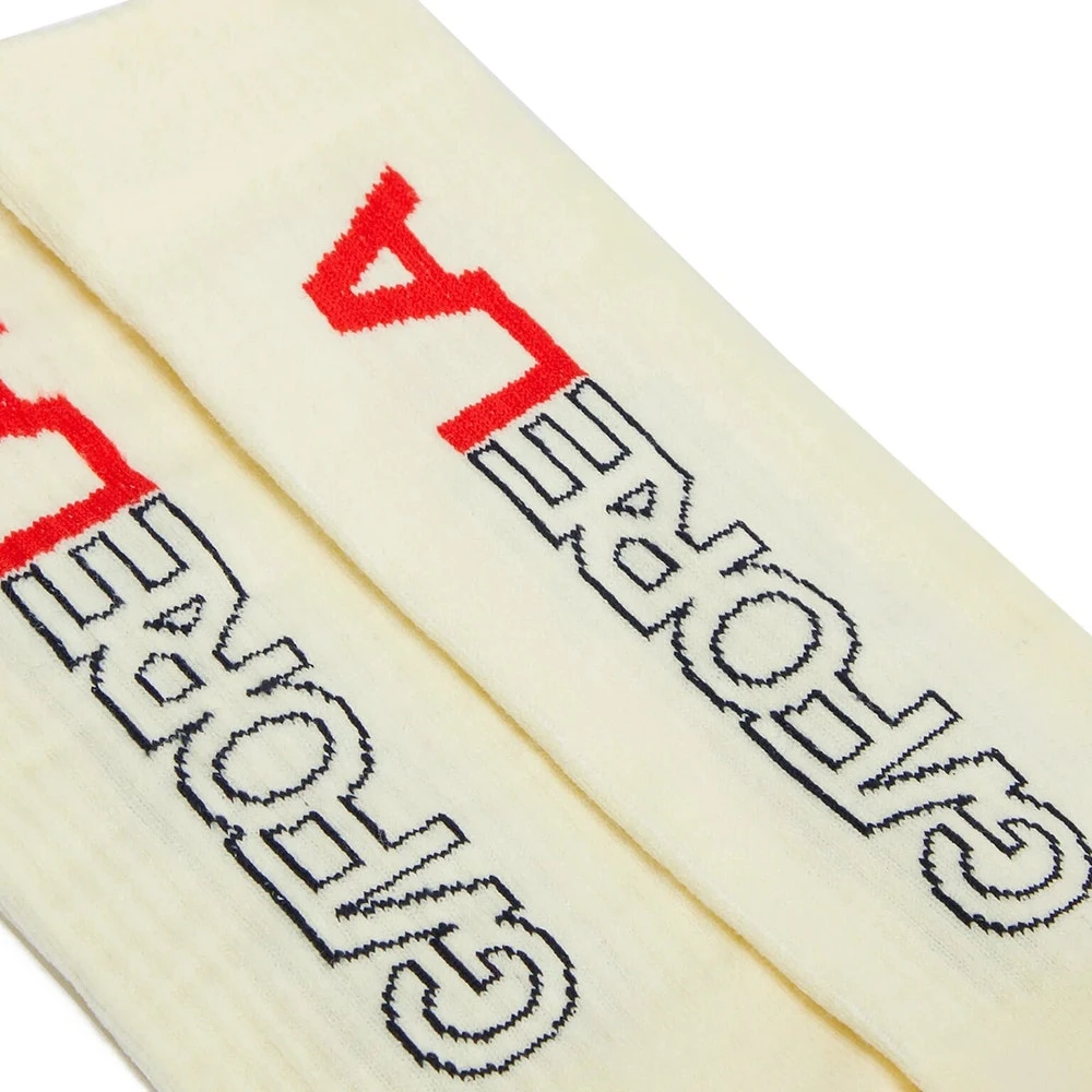 G/FORE Golf Socks - LA Ribbed Crew - Poppy AW23 - Image 2