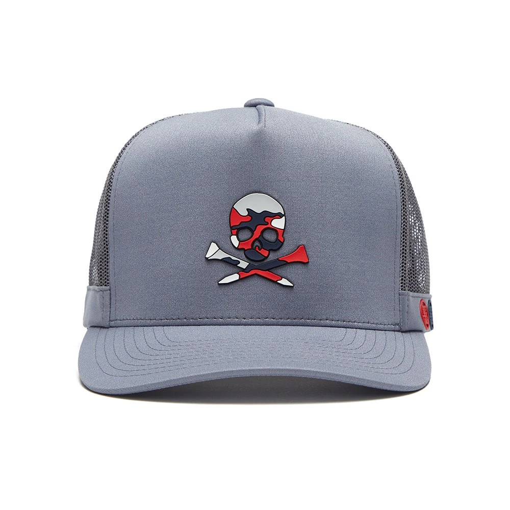 G/FORE Golf Cap - Camo Skull & T'S Trucker - Monument AW23