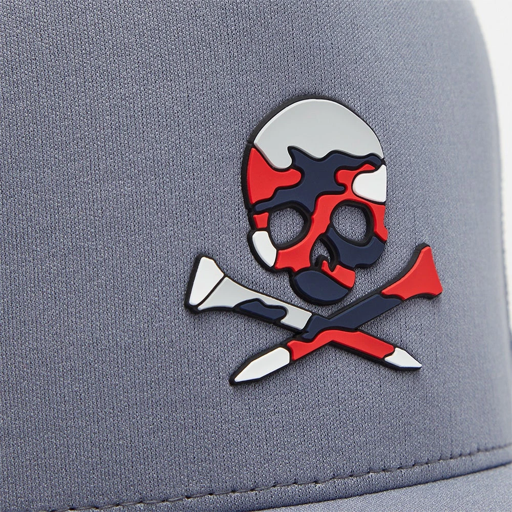 G/FORE Golf Cap - Camo Skull & T'S Trucker - Monument AW23 - Image 6