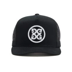 G/FORE Golf Cap - Circle G’S Tall Trucker - Onyx AW23