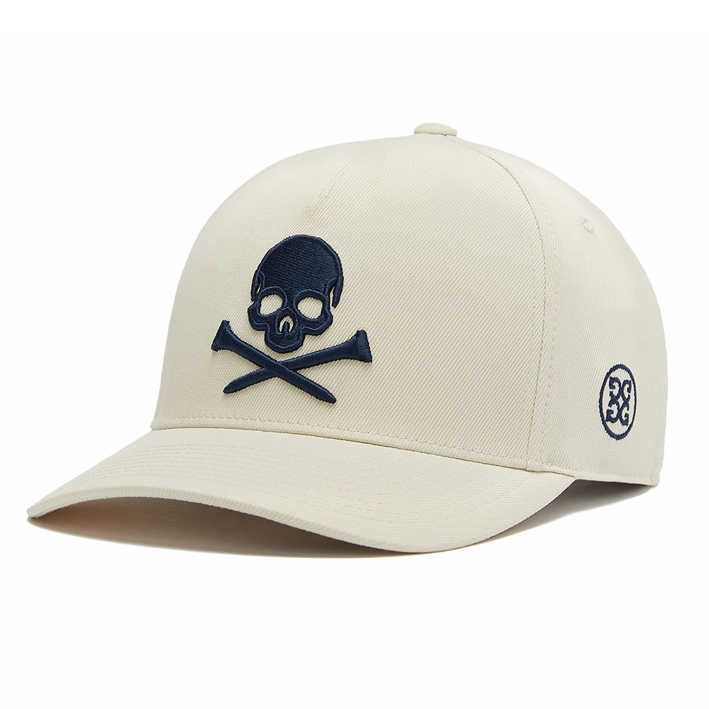 G/FORE Golf Cap - Skull & T'S Snapback - Stone AW23 - Image 3
