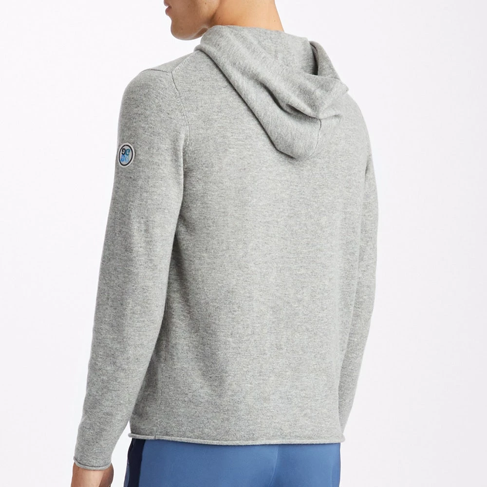 G/FORE Golf Pullover - Cashmere Hoodie - Light Htr Grey AW23 - Image 6