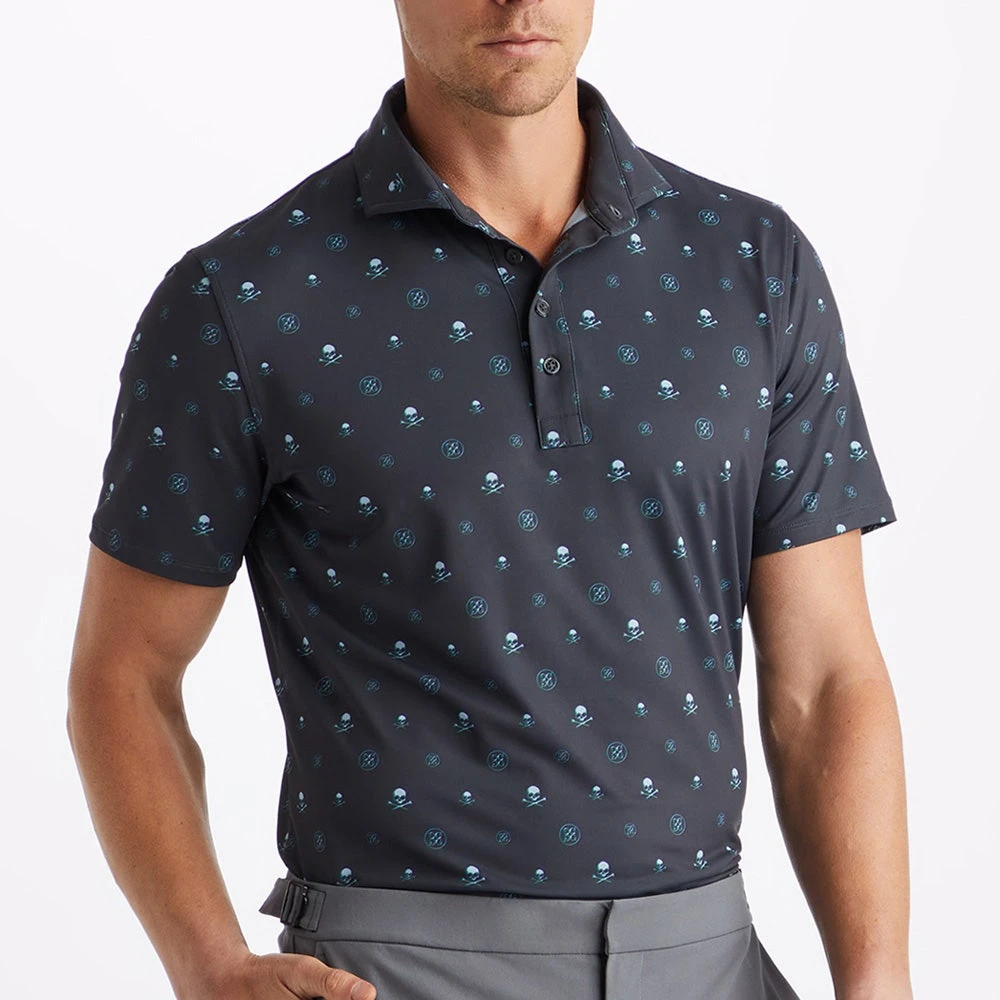 G/FORE Golf Shirt - RGB Tech Jersey - Lead AW23 - Image 6