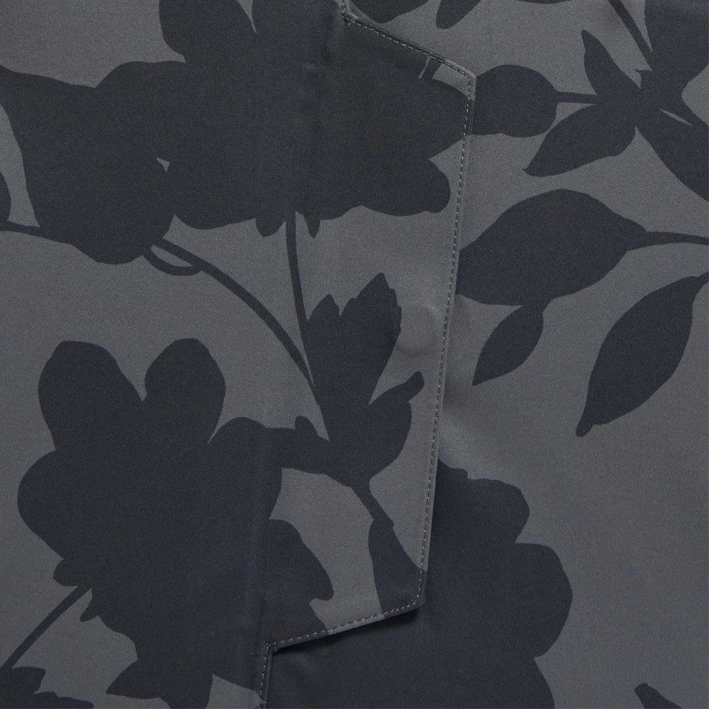 G/FORE Golf Jacket - Repeller Soft Shell Hoodie - Charcoal Floral AW23 - Image 9