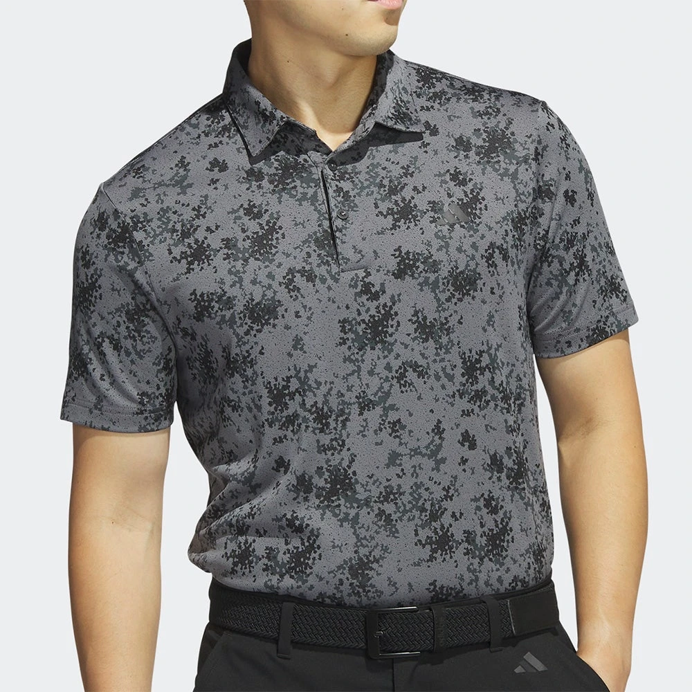 Adidas Golf Shirt - Jacquard Burst Polo - Black AW23 - Image 5